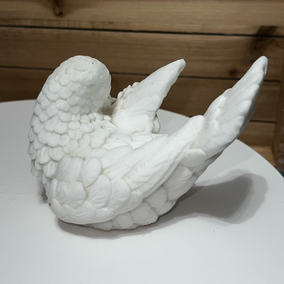 Vintage Hand Carved Ceramic Alabaster Doves - Picture 9 of 15